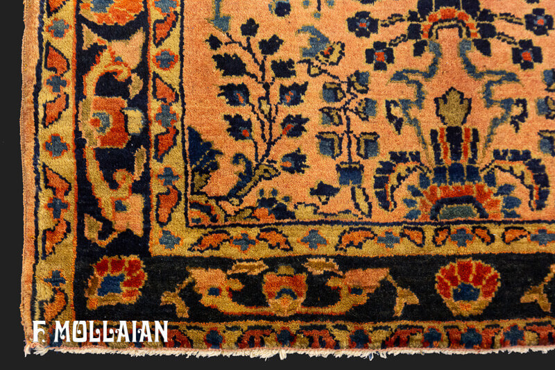Antique Persian Small Saruk Rug n°:30048000